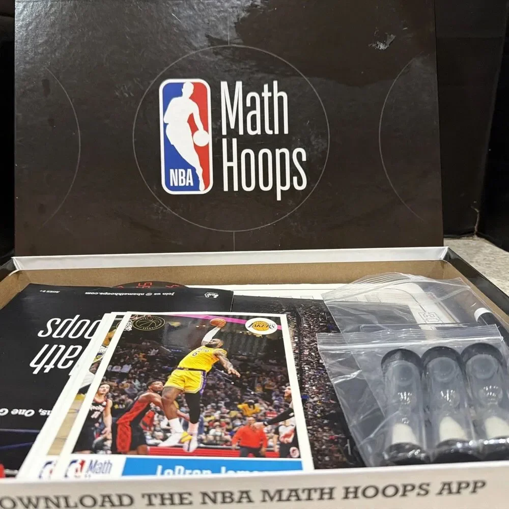 NBA Math Hoops 2015 Hasbro Basketball Board Game Educational Getty Images New